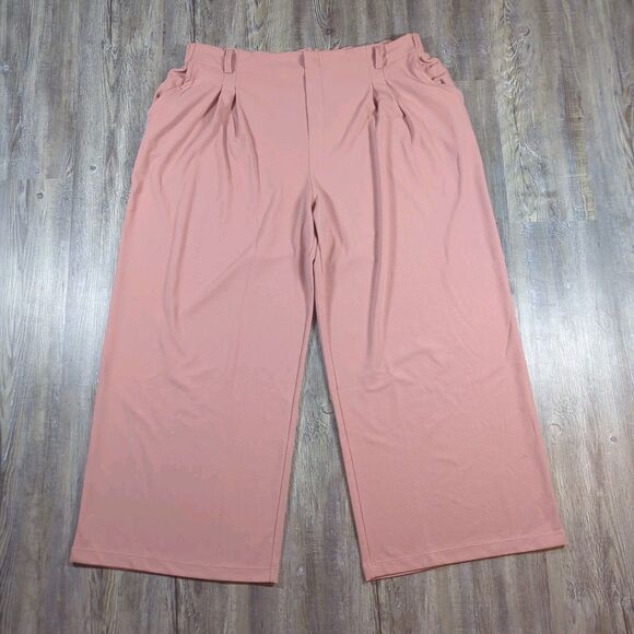 Halara High Waist Wide Leg Flowy Palazzo Cotton Casual Pants 2X - Picture 1 of 9